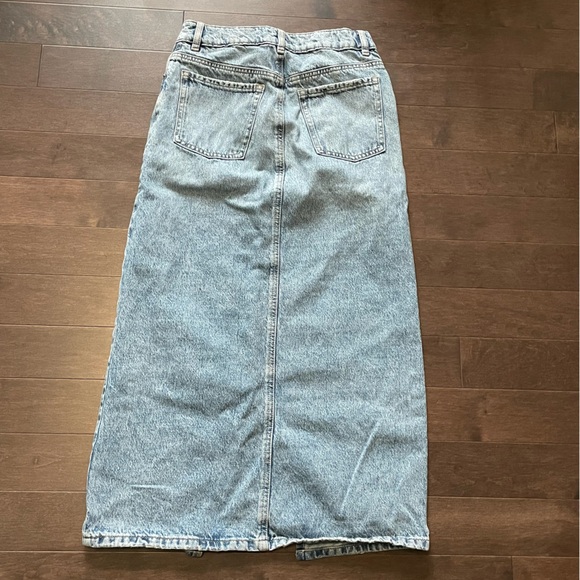 Garage Denim Jean Maxi Skirt Women’s XS - Picture 10 of 12